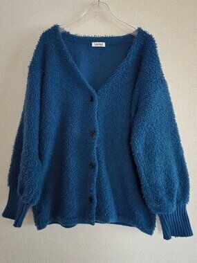 Joure Boa Shaggy Sweatshirts Blue